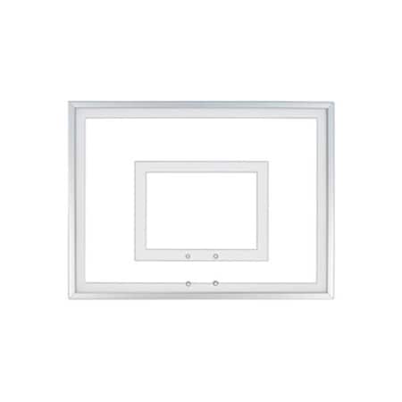 First Team First Team FT215 Acrylic 36 x 54 in. Framed Acrylic Backboard; Grey FT215-GR